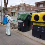 Torre Pacheco hace frente al Coronavirus con la limpieza y desinfección exhaustivas de los espacios públicos,