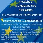 SE ABRE LA CONVOCATORIA DE LAS SUBVENCIONES COMPLEMENTARIAS A LAS BECAS ERASMUS.