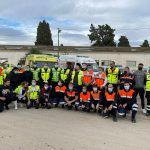 Simulacro en accidentes de Tráfico con atrapados, para finalizar la formación 2021 en Protección Civil Torre Pacheco.