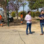 El Ayuntamiento procede a la reparación del cableado sustraído en el Jardín junto al Cementerio.