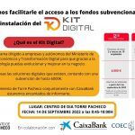 CHARLA INFORMATIVA SOBRE LAS SUBVENCIONES KIT DIGITAL, MIÉRCOLES 14 DE SEPTIEMBRE EN TORRE PACHECO.