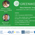 Greenworal Day – Mesa Redonda: Emprendedora Rural.