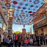 Inauguración del sombraje artesanal de ganchillo en Paseo Villa Esperanza.