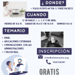 TALLER DE ALFABETIZACION DIGITAL PARA PERSONAS INMIGRANTES.