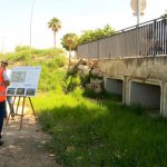 Obras del puente en la Avenida Gerardo Molina de Torre Pacheco.