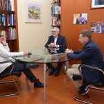 Encuentro del alcalde de Torre Pacheco con la rectora de la UPCT.